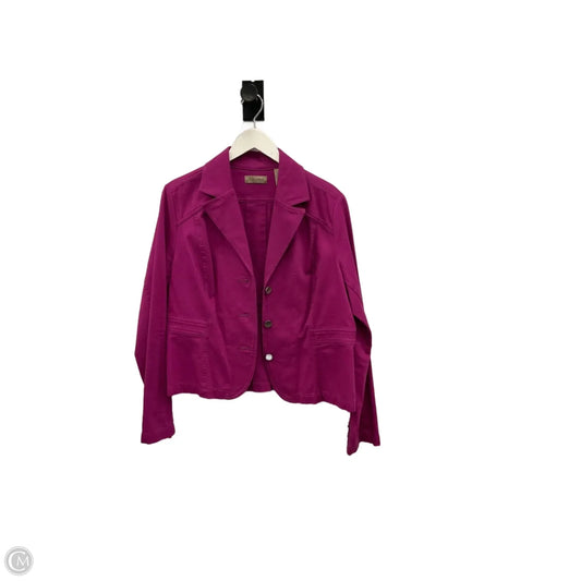 Blazer By Clothes Mentor In Purple, Size: Xl