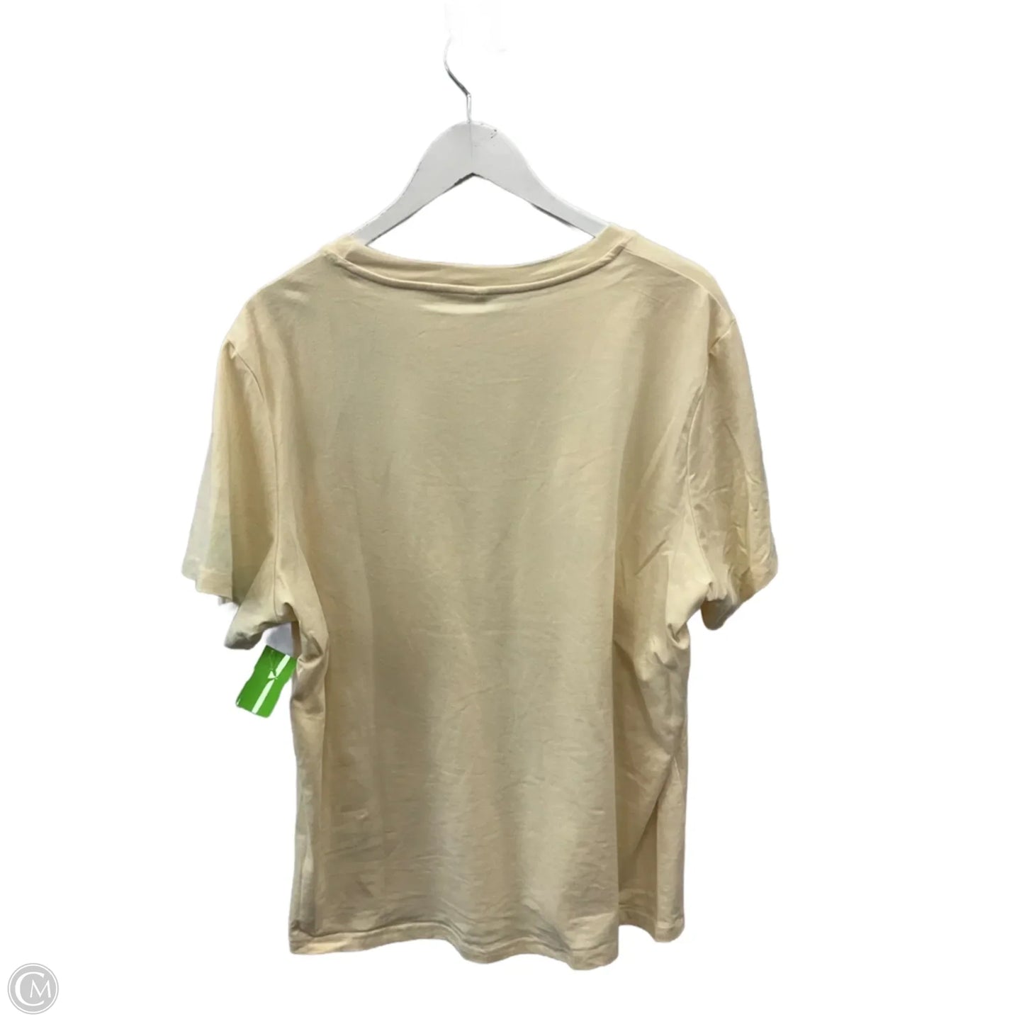 Top Short Sleeve By Cmf In Yellow, Size: 2x