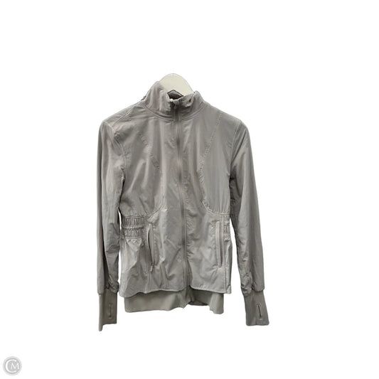 Athletic Jacket By Lululemon In Grey, Size: S