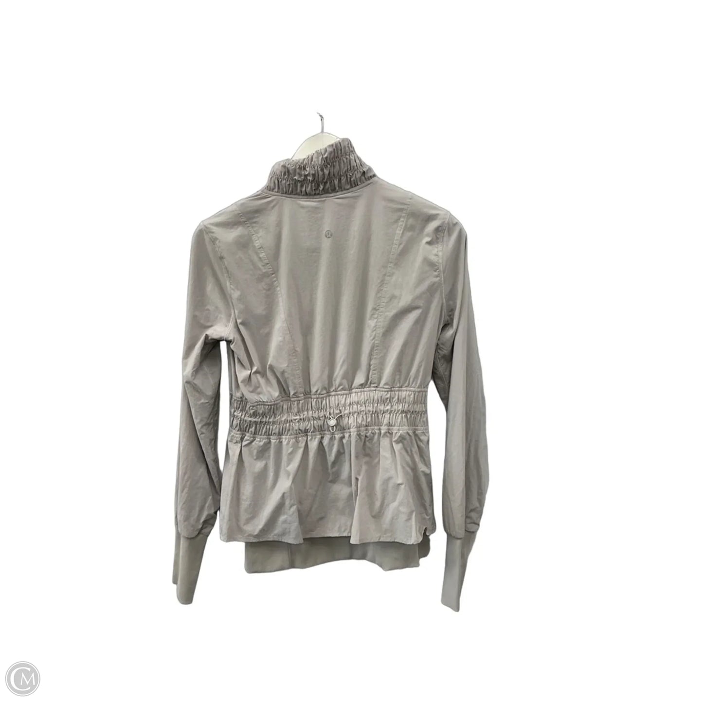 Athletic Jacket By Lululemon In Grey, Size: S