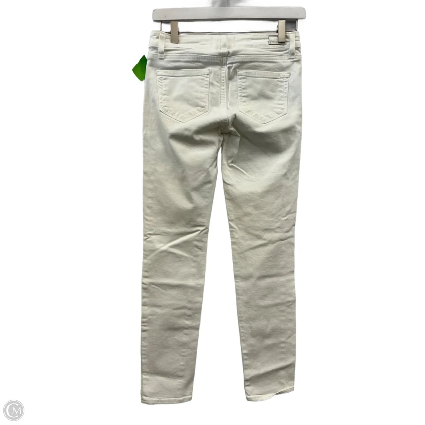 Jeans Skinny By Paige In White Denim, Size: 0