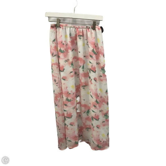 Skirt Maxi By A New Day In Pink & White, Size: S