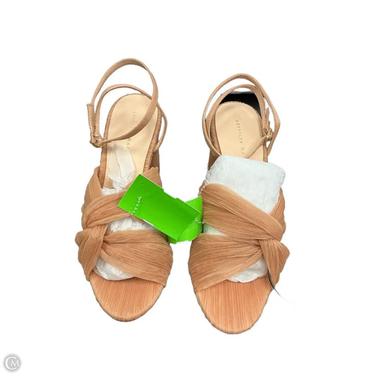 Sandals Heels Block By Loeffler Randall In Tan, Size: 7