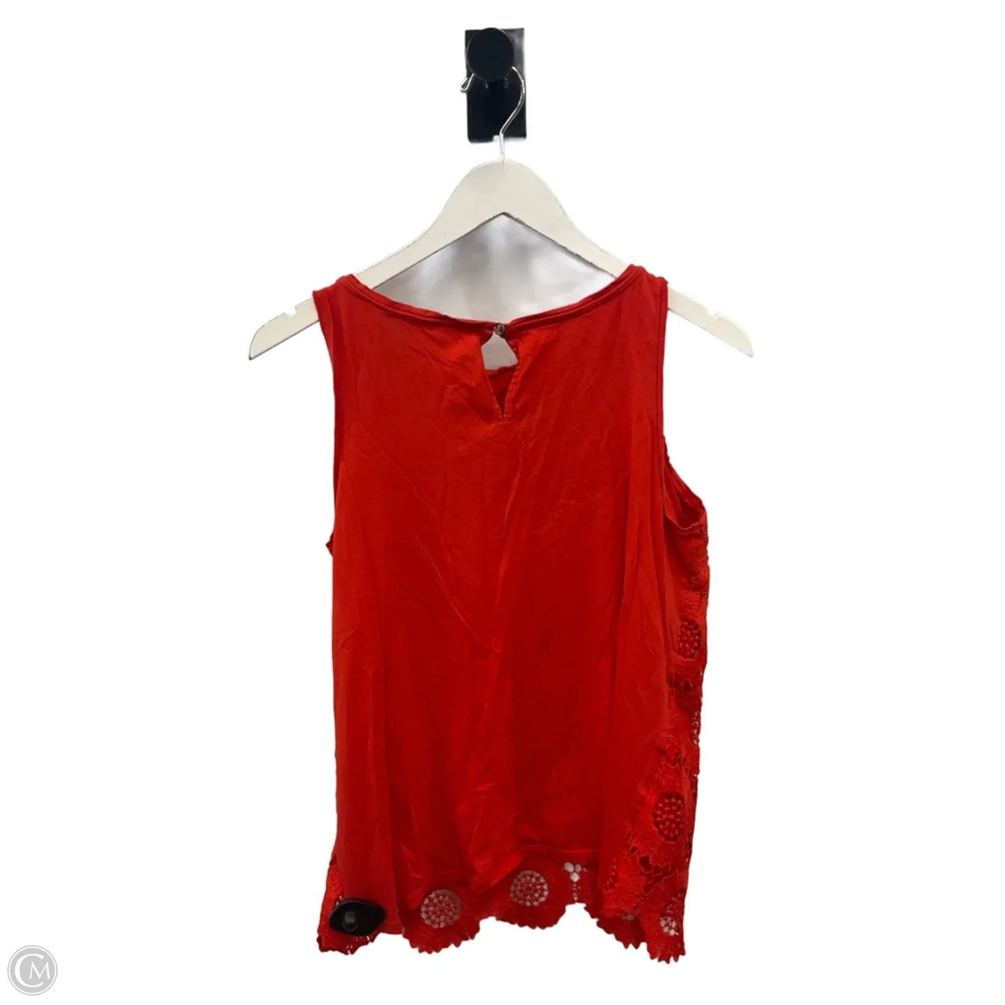 Top Sleeveless By Loft In Orange, Size: S