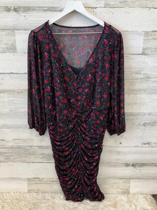 Dress Casual Midi By Torrid In Floral Print, Size: 1x