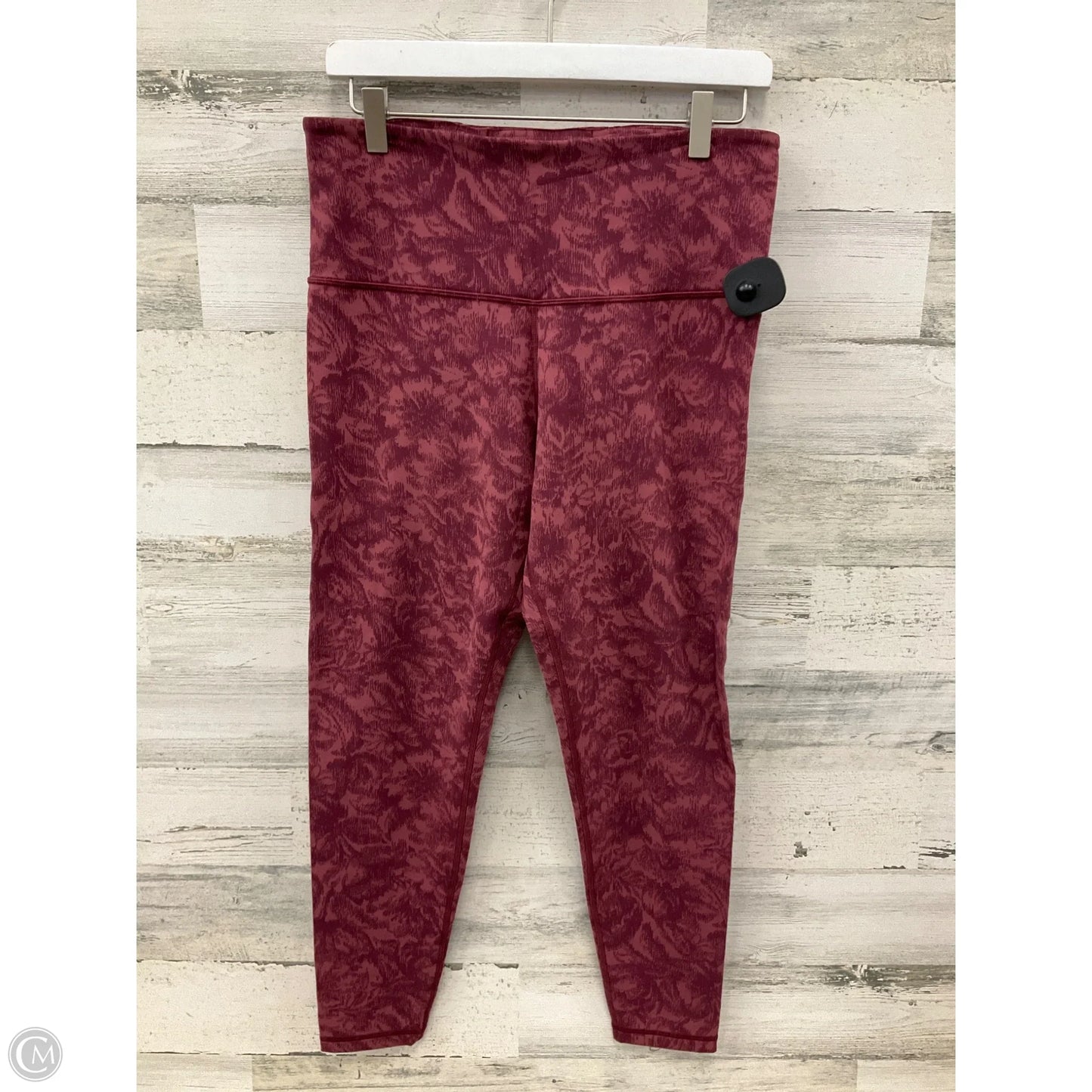 Athletic Leggings Capris By Athleta In Maroon, Size: 1x