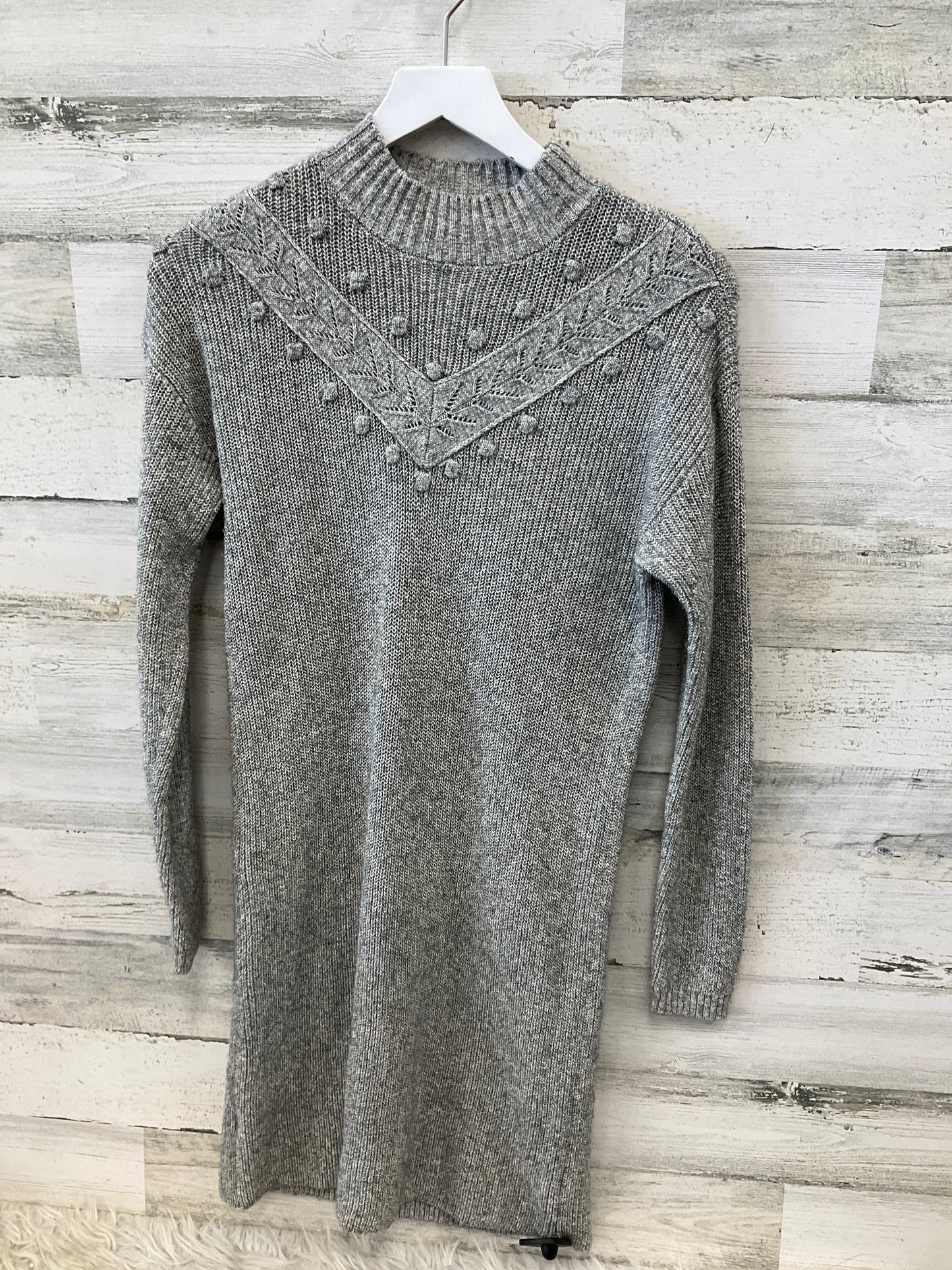 Dress Casual Midi By Loft In Grey, Size: S