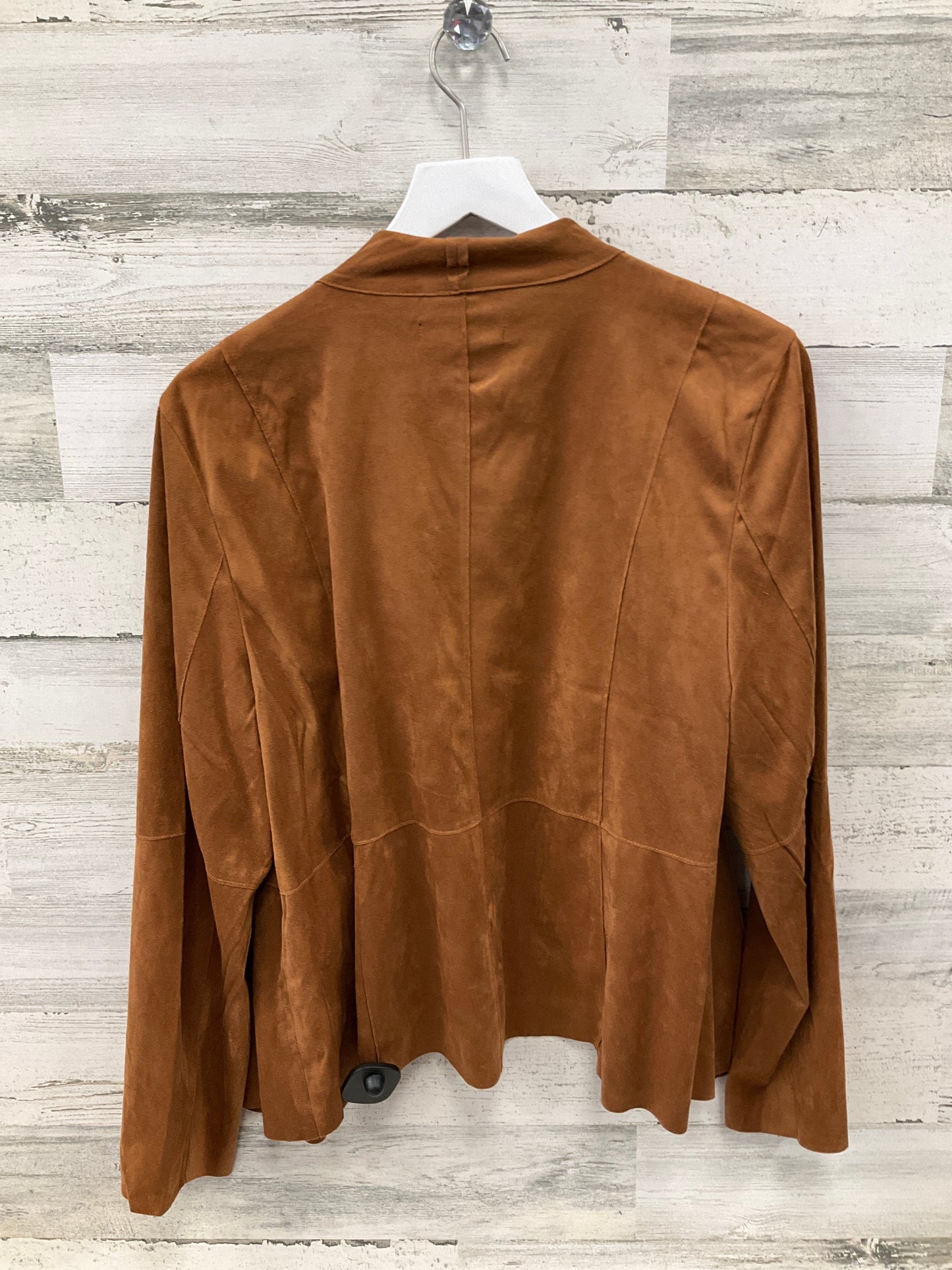 Cardigan By Clothes Mentor In Tan, Size: 1x