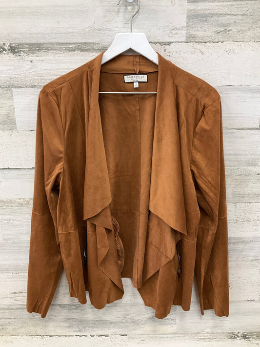 Cardigan By Clothes Mentor In Tan, Size: 1x