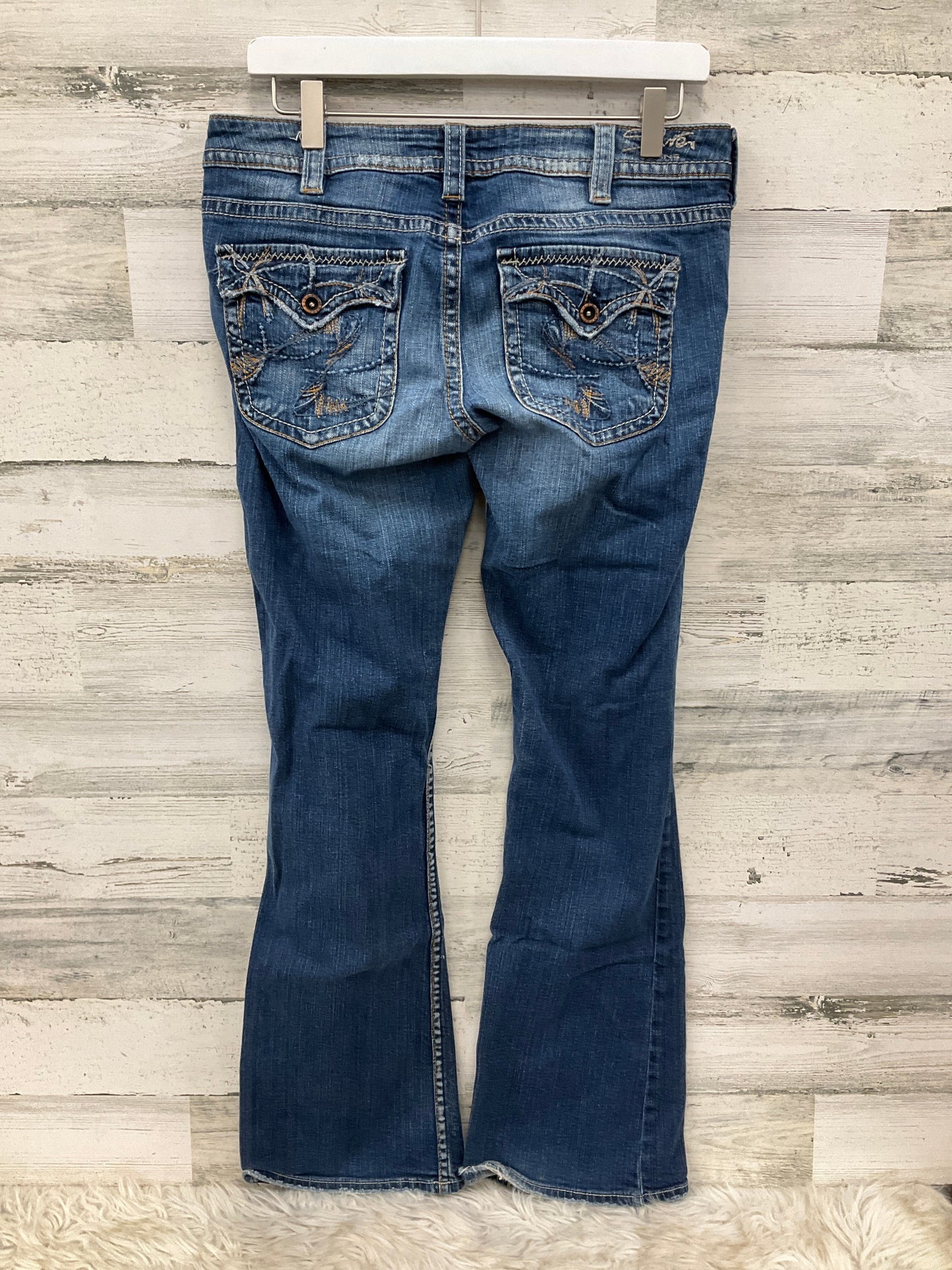 Jeans Flared By Silver In Blue Denim, Size: 10