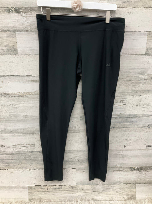 Athletic Capris By Adidas In Black, Size: L