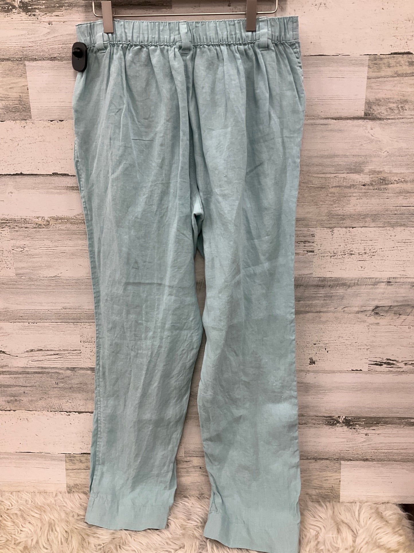 Pants Linen By Nicole By Nicole Miller In Aqua, Size: 12