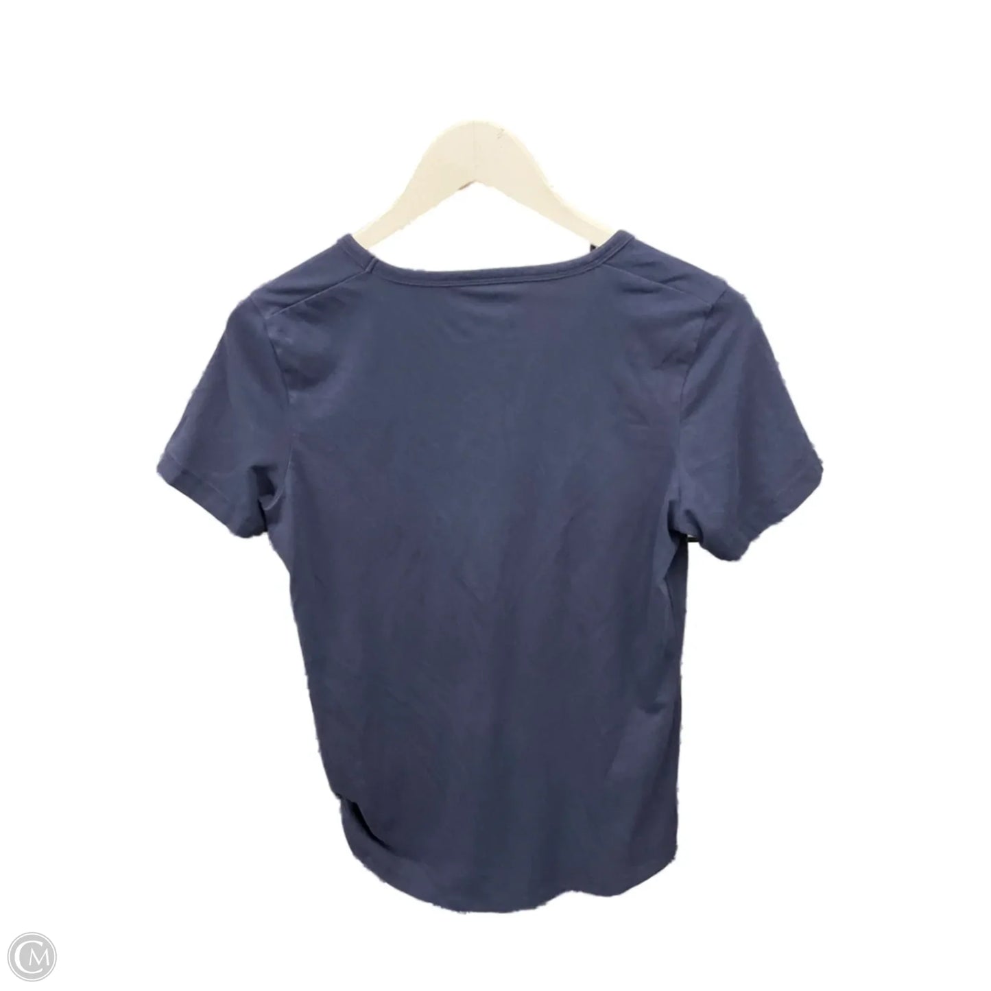 Athletic Top Short Sleeve By Under Armour In Navy, Size: S