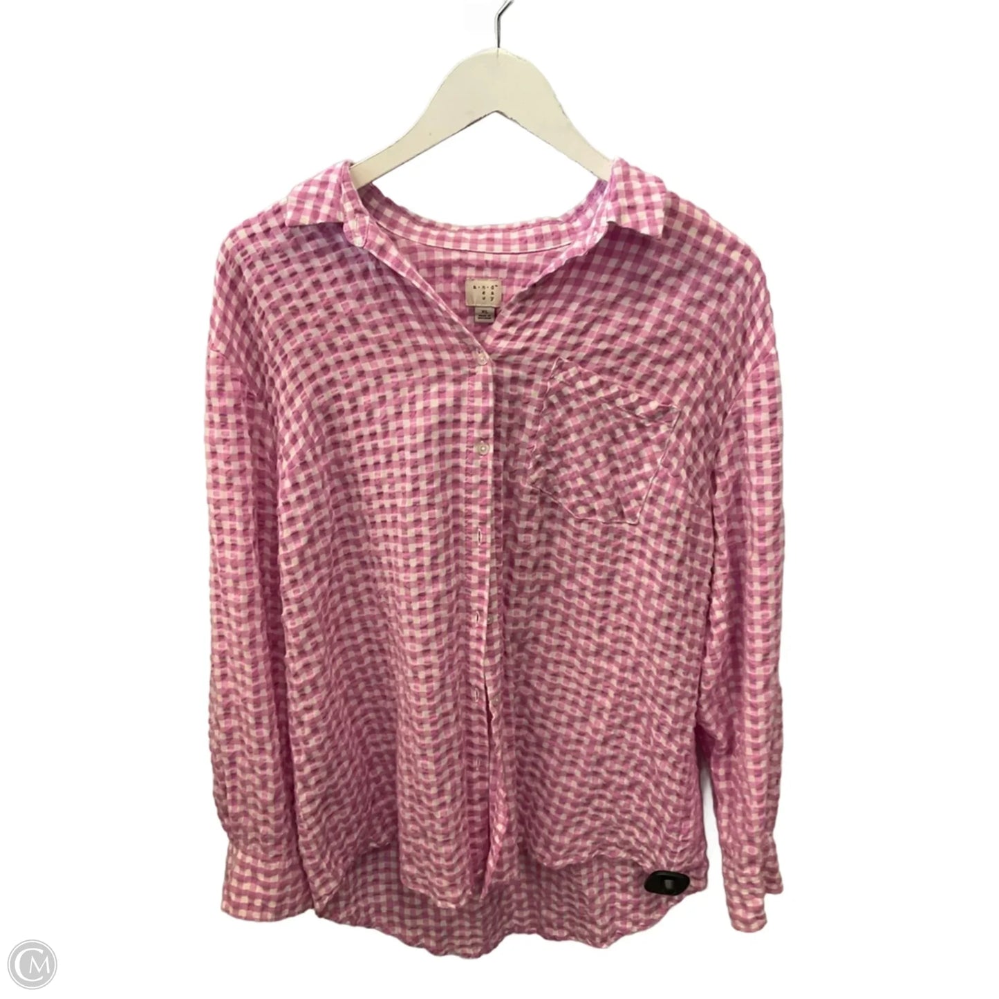 Top Long Sleeve By A New Day In Pink, Size: Xl