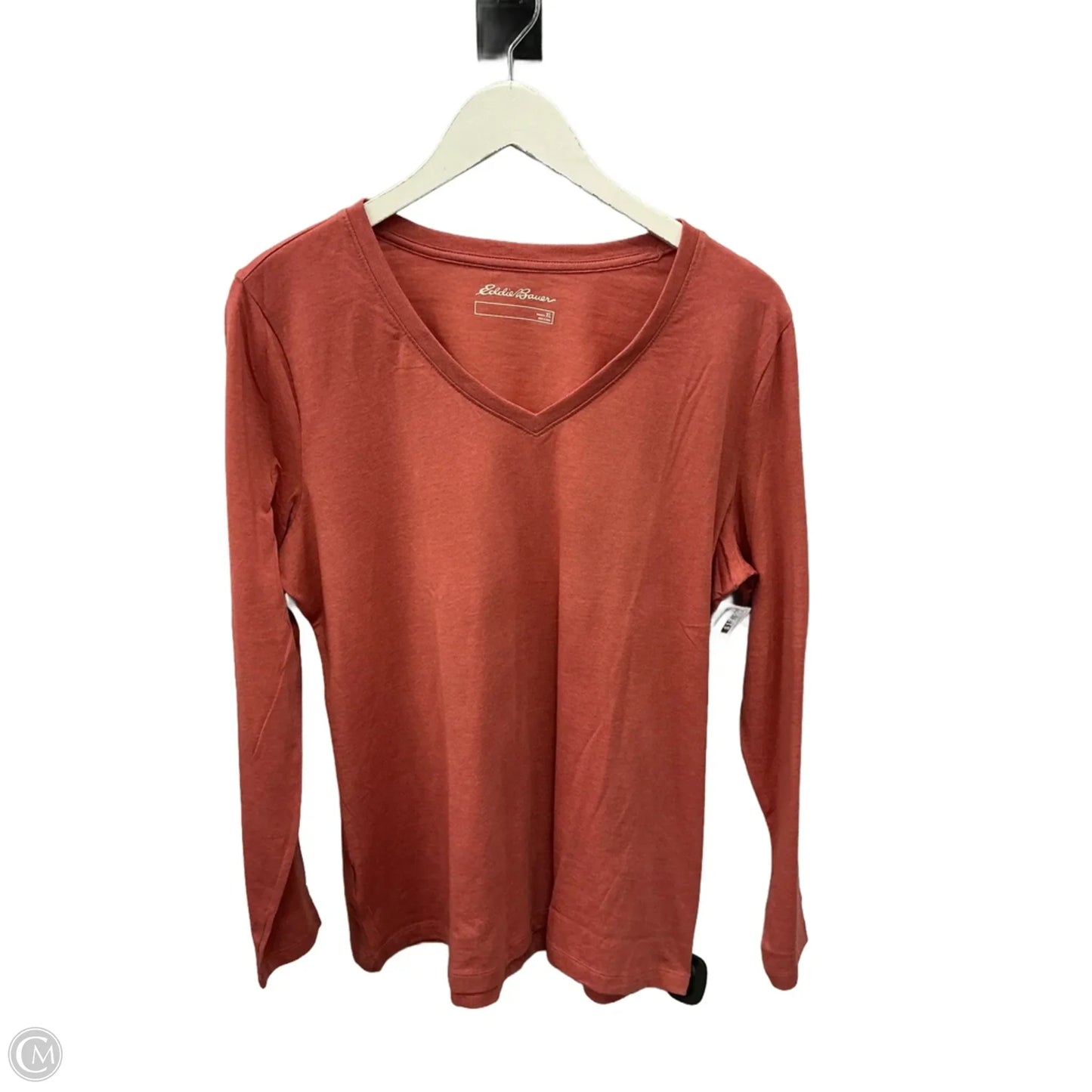 Top Long Sleeve Basic By Eddie Bauer In Orange, Size: Xl