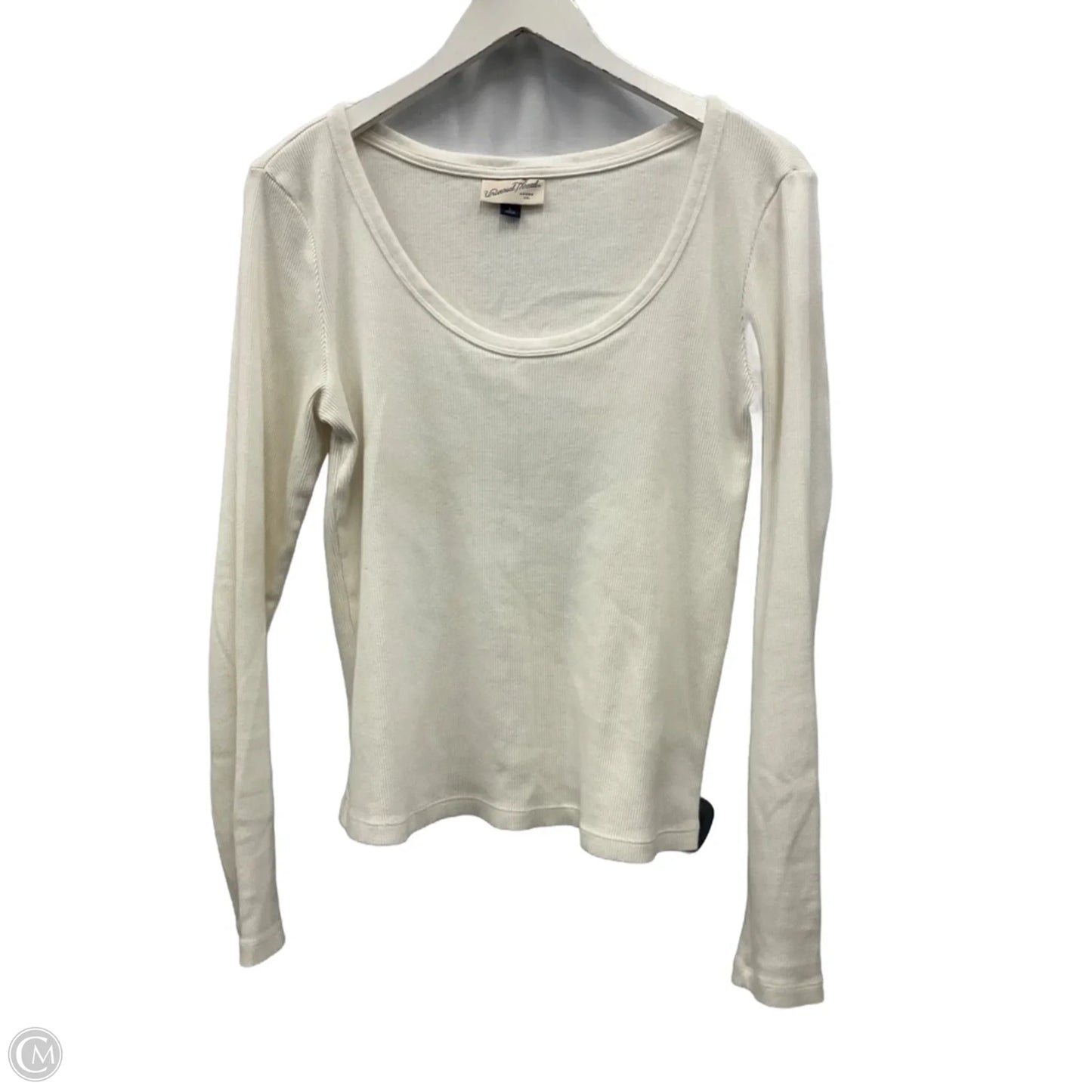 Top Long Sleeve By Universal Thread In White, Size: L