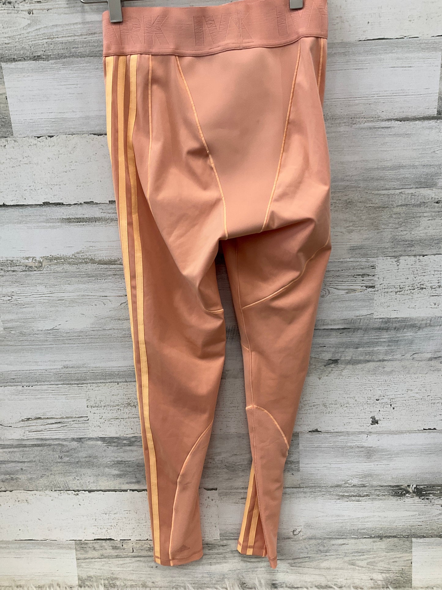 Athletic Leggings By Adidas In Peach, Size: M