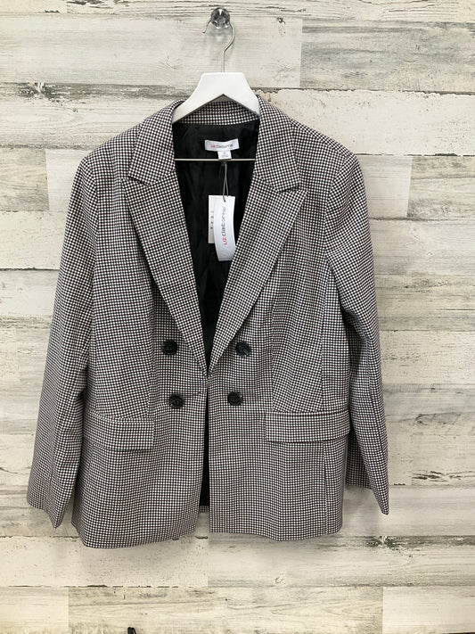 Blazer By Liz Claiborne In Checkered Pattern, Size: 14