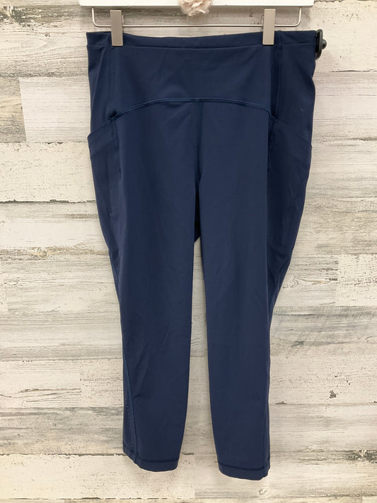 Athletic Capris By Lululemon In Navy, Size: 8