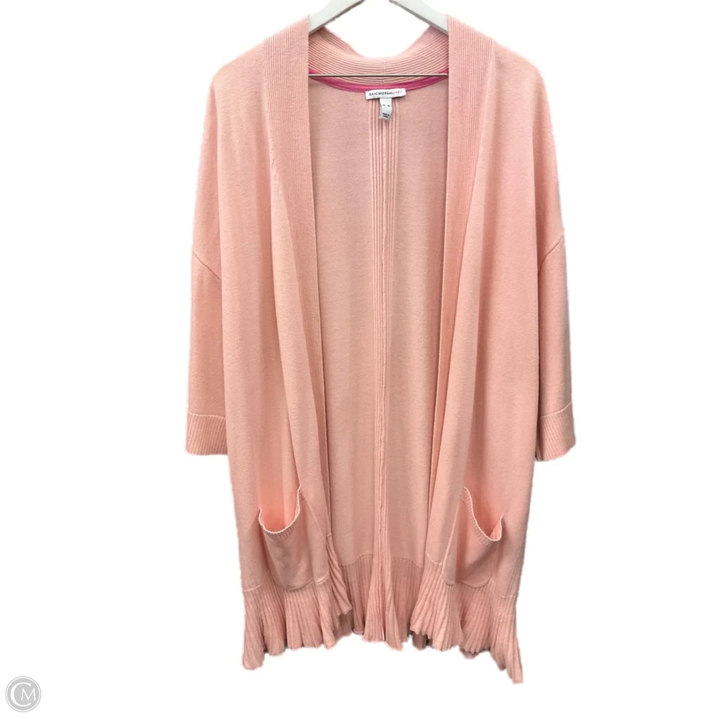 Cardigan By Isaac Mizrahi Live Qvc In Pink, Size: Xl