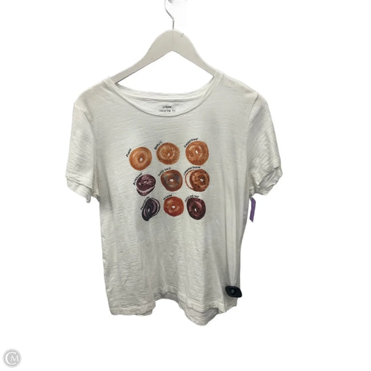 Top Short Sleeve By J. Crew In White, Size: L