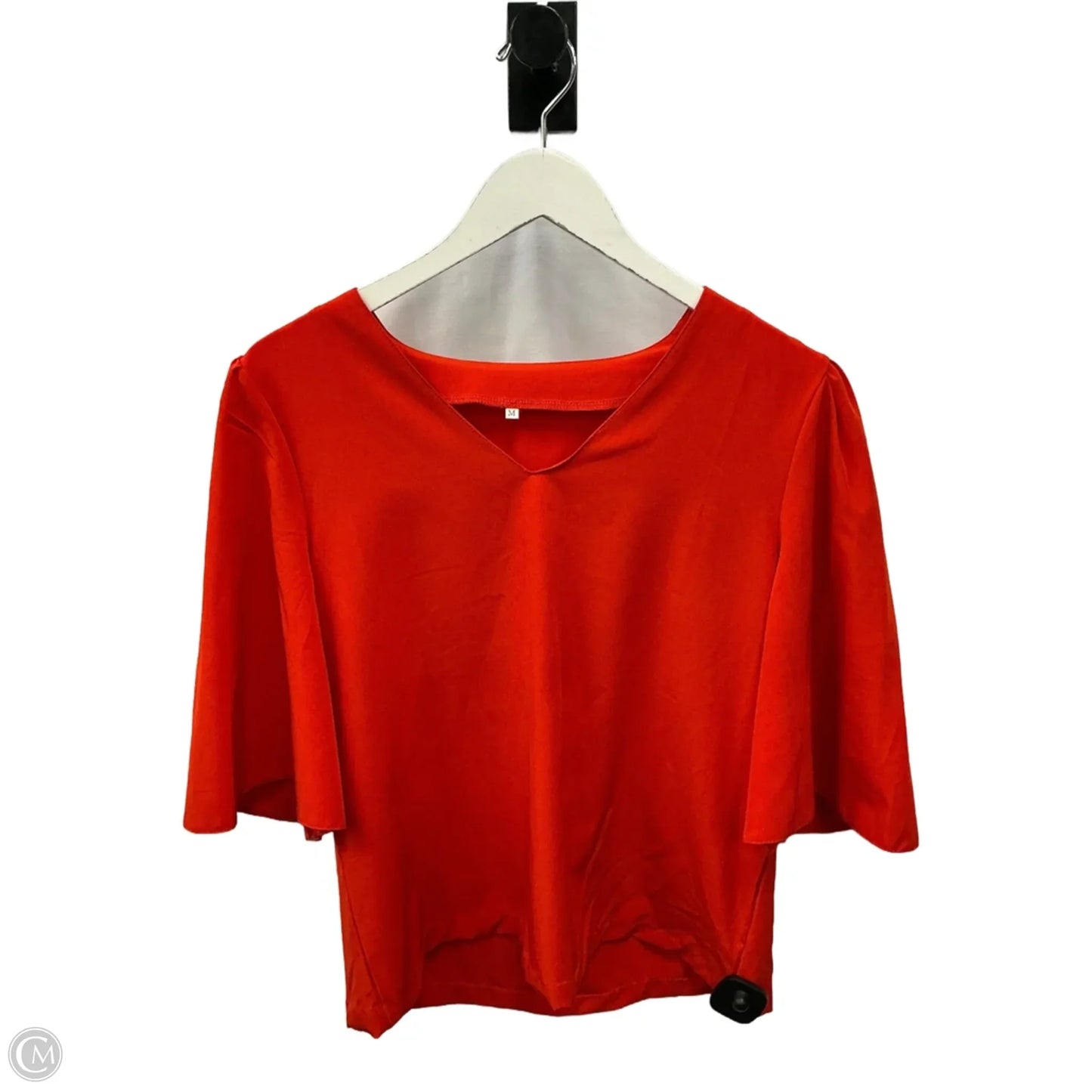 Top Short Sleeve By Clothes Mentor In Red, Size: M