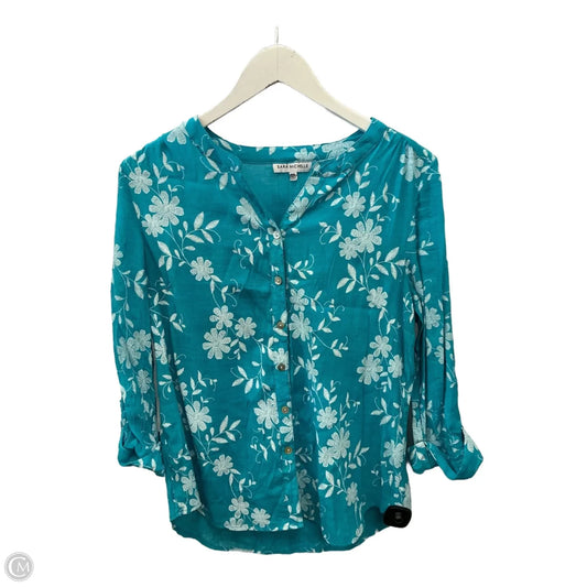 Top 3/4 Sleeve By Clothes Mentor In Teal, Size: Xlp