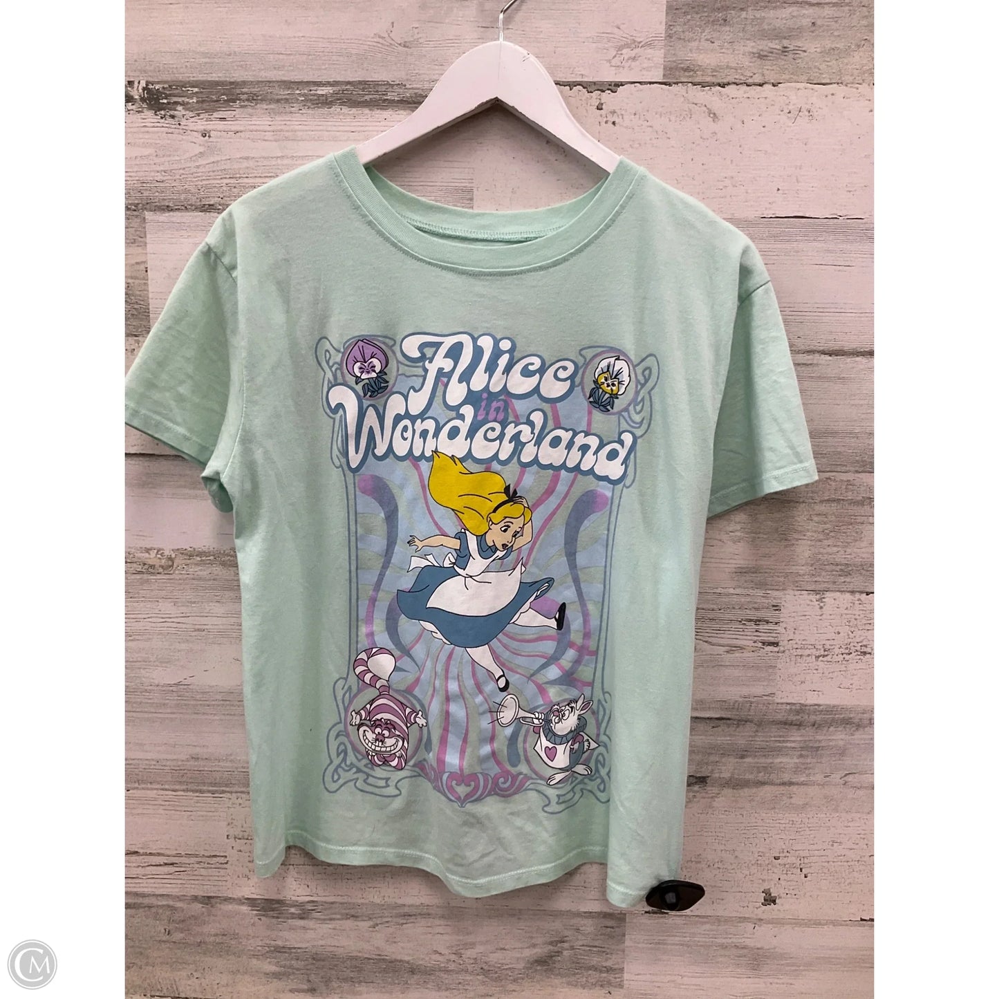 Top Short Sleeve By Disney Store In Green, Size: L