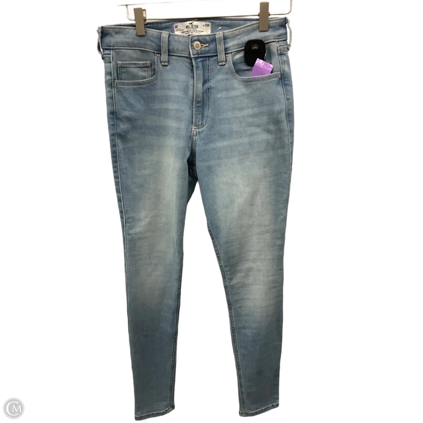 Jeans Skinny By Hollister In Blue Denim, Size: 6