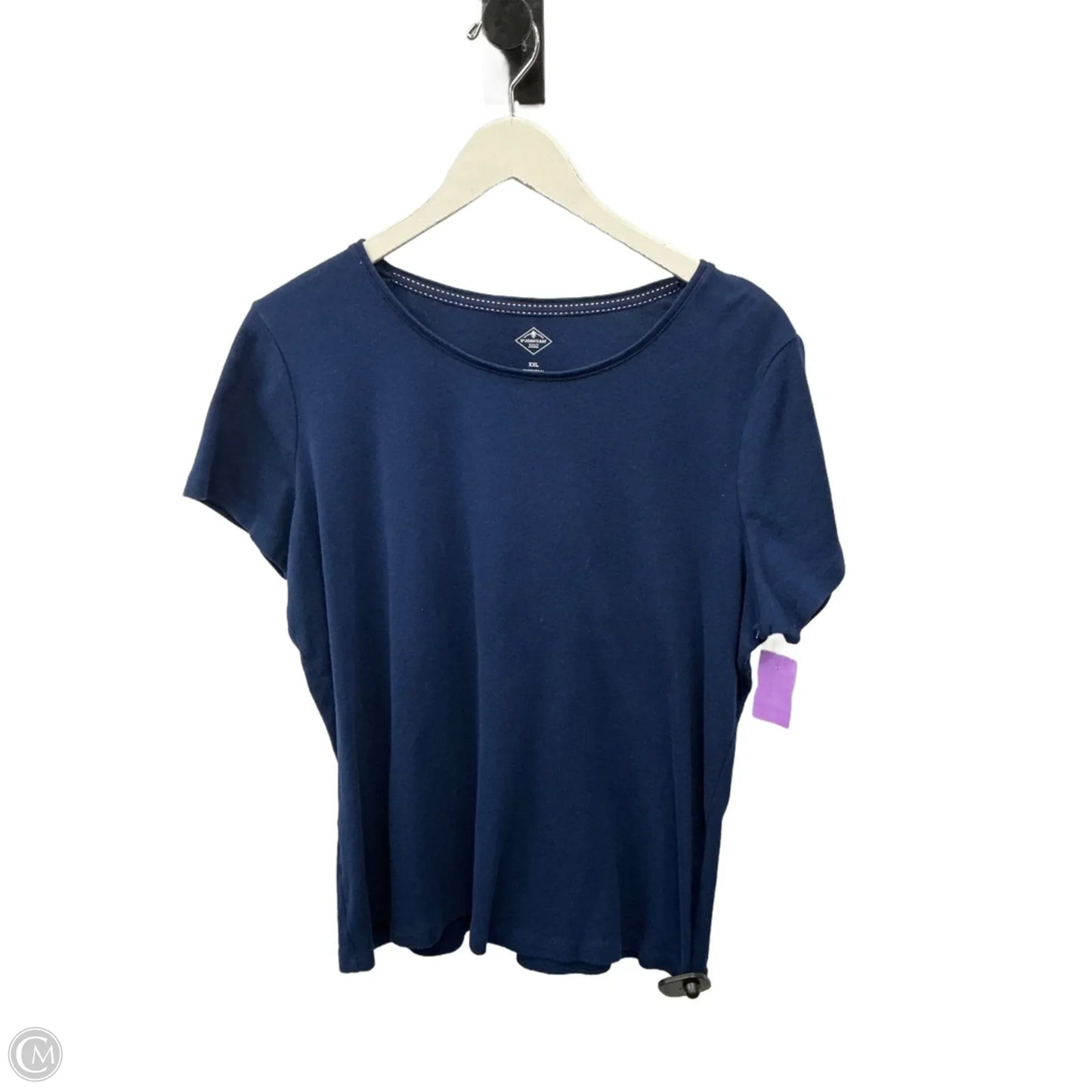 Top Short Sleeve By St Johns Bay In Navy, Size: Xxl