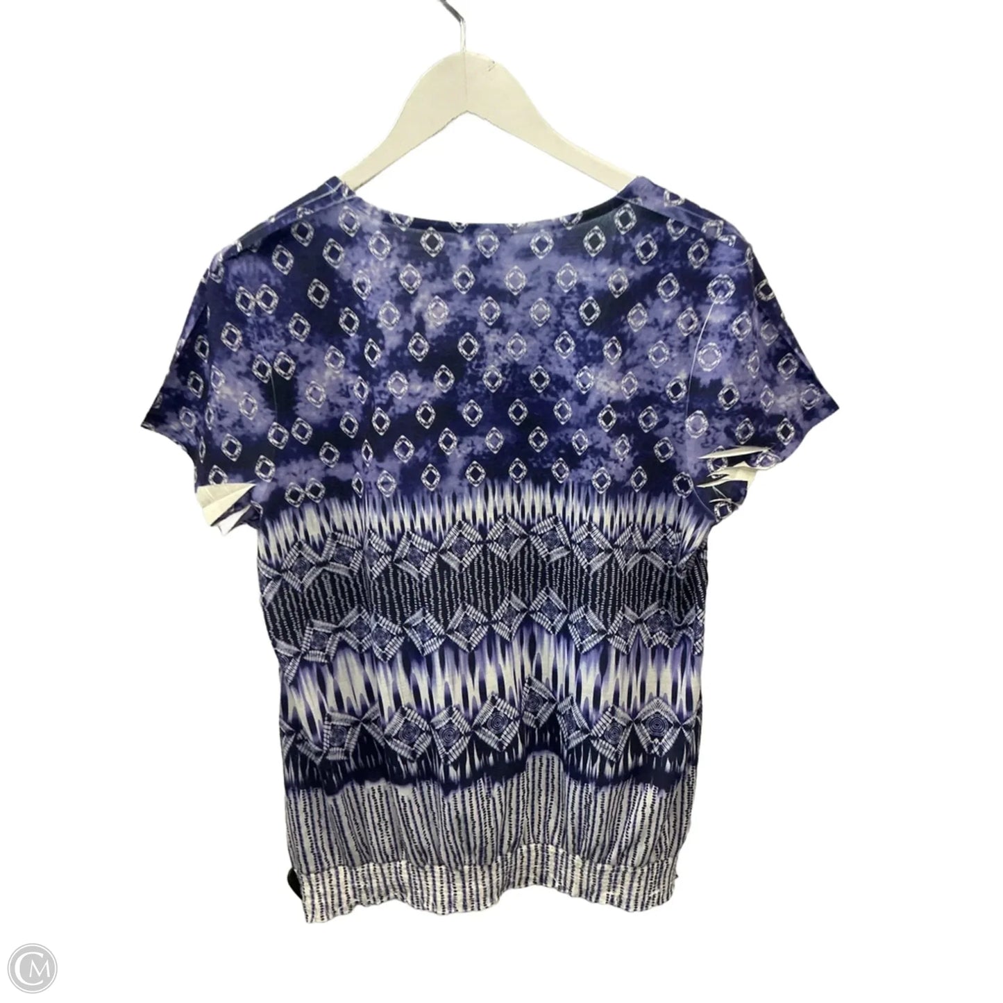 Top Short Sleeve By Chicos In Purple, Size: L