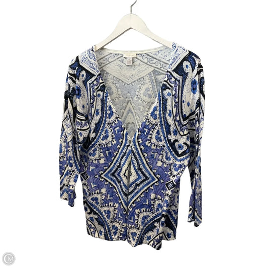 Cardigan By Chicos In Multi-colored, Size: L