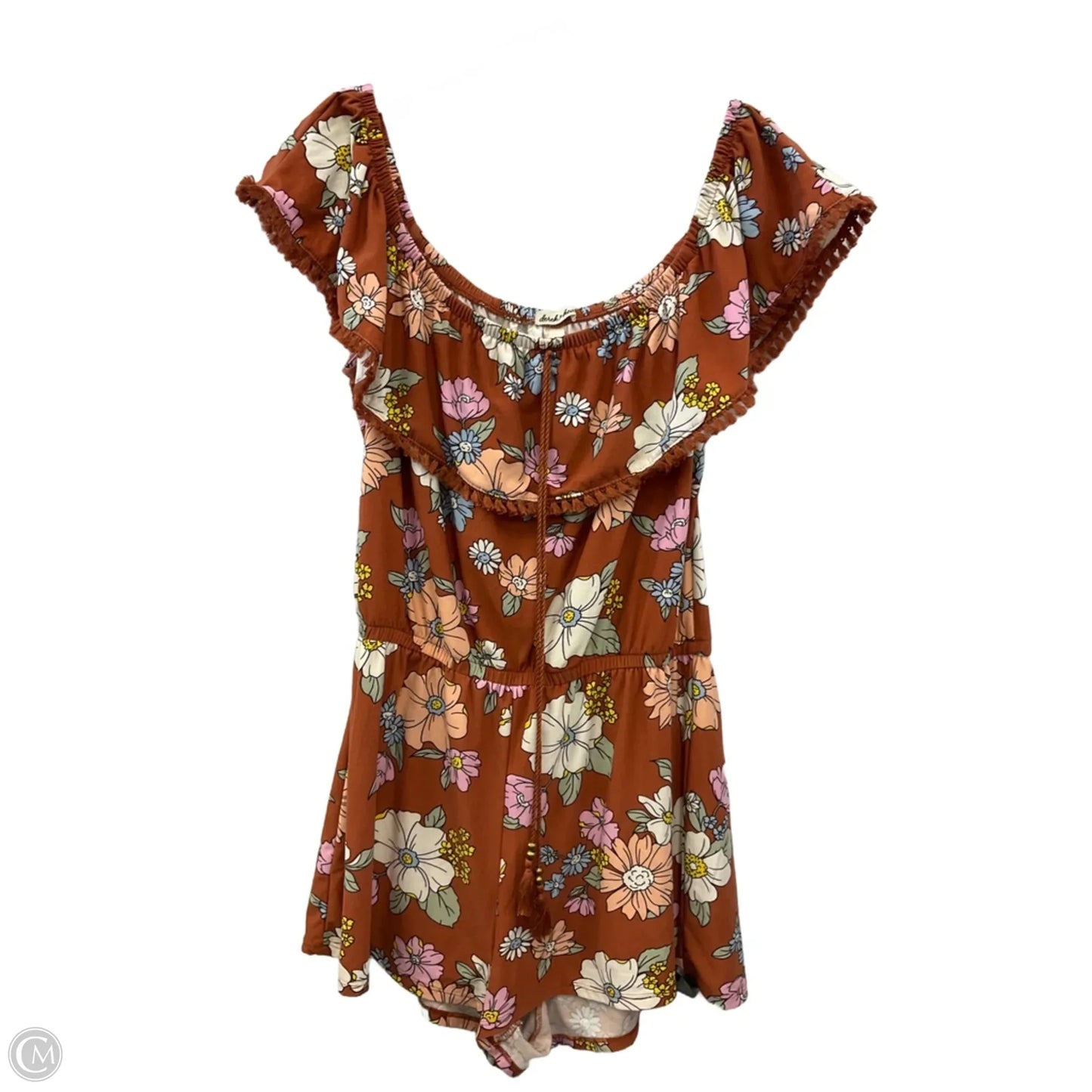 Romper By Derek Heart In Brown, Size: Xl