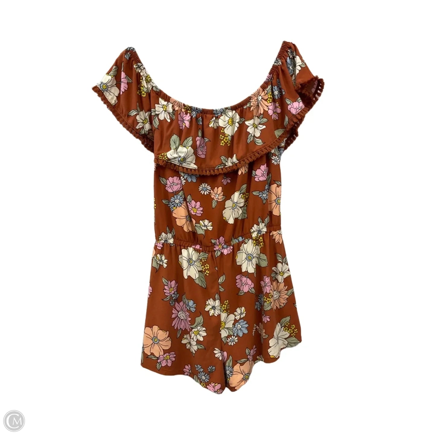 Romper By Derek Heart In Brown, Size: Xl