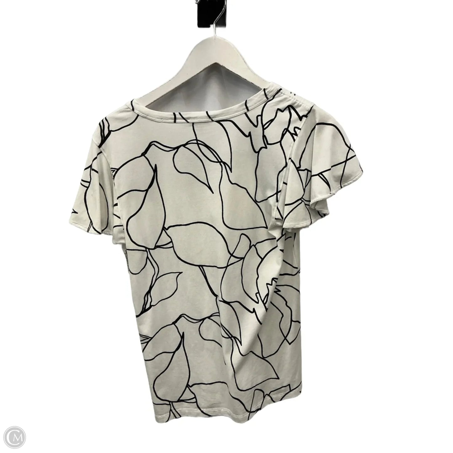 Top Short Sleeve By Chicos In White, Size: S