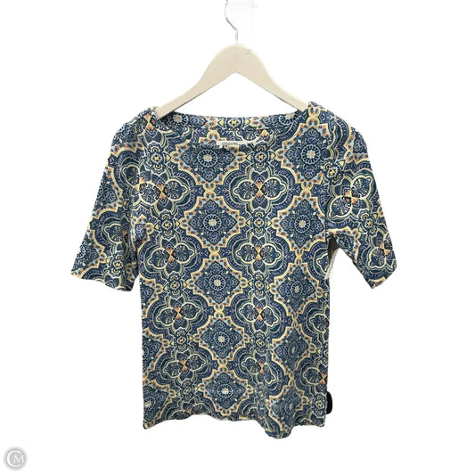 Top Short Sleeve By Chicos In Multi-colored, Size: S