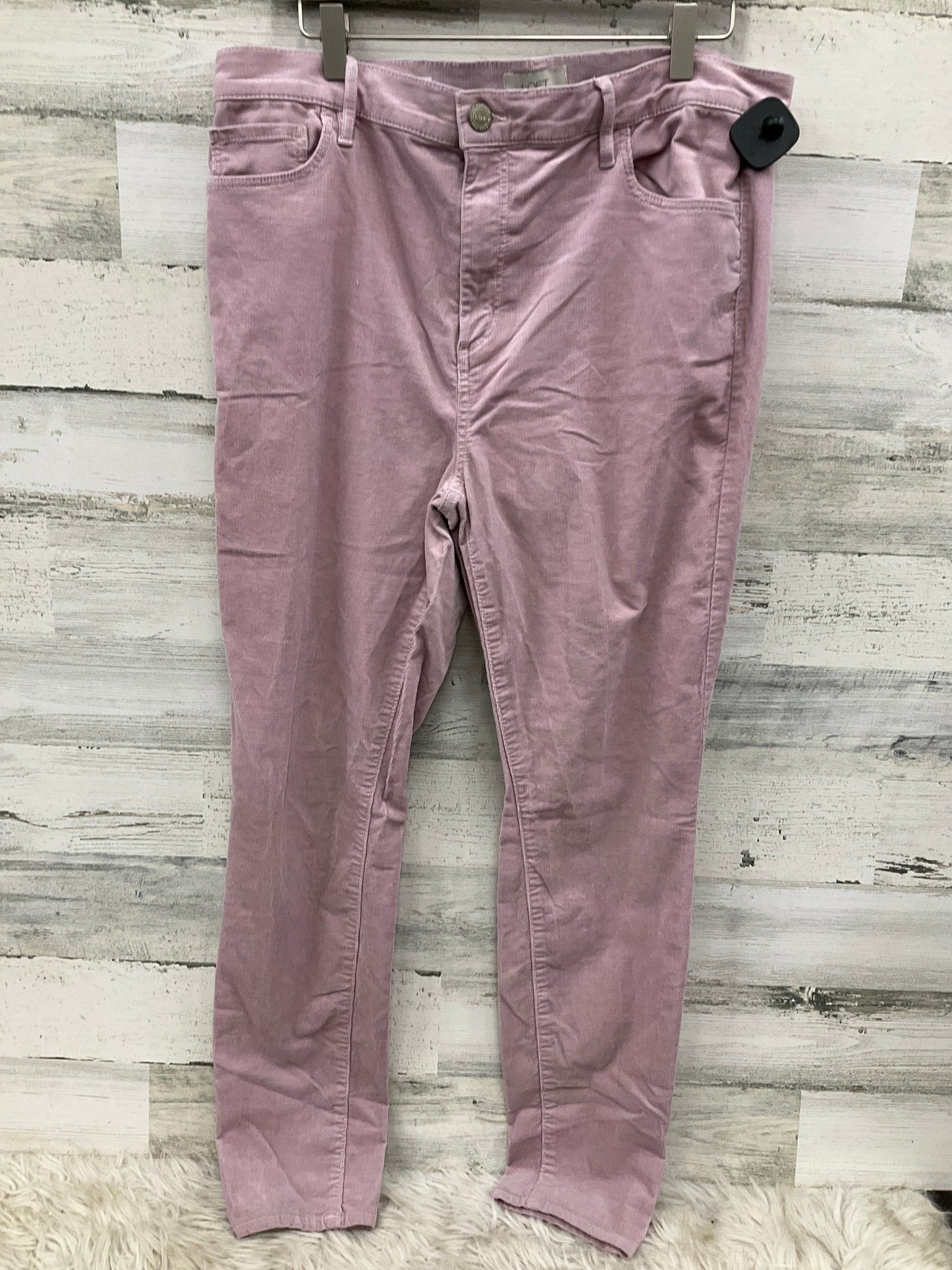 Pants Corduroy By Loft In Pink, Size: 14