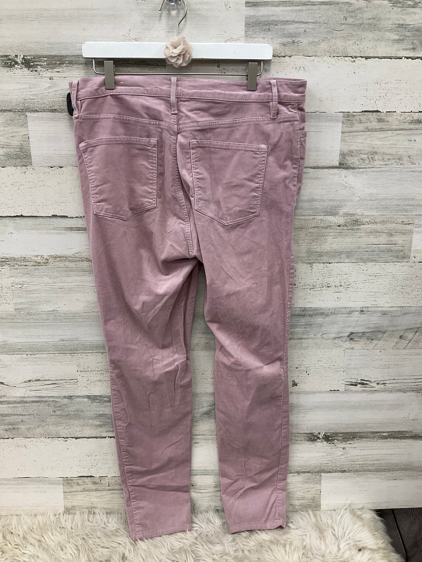 Pants Corduroy By Loft In Pink, Size: 14