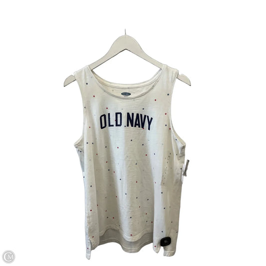 Tank Top By Old Navy In Blue & Red & White, Size: L