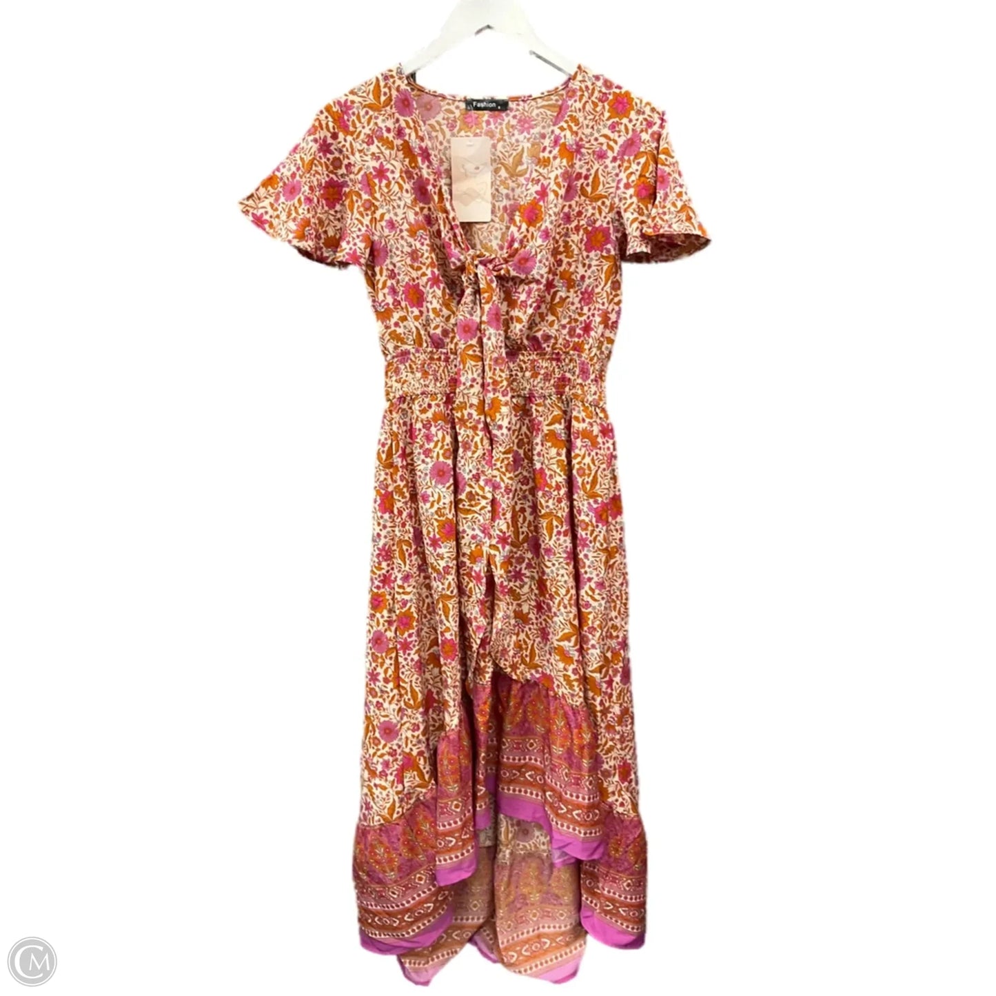 Dress Casual Midi By Clothes Mentor In Cream, Size: S