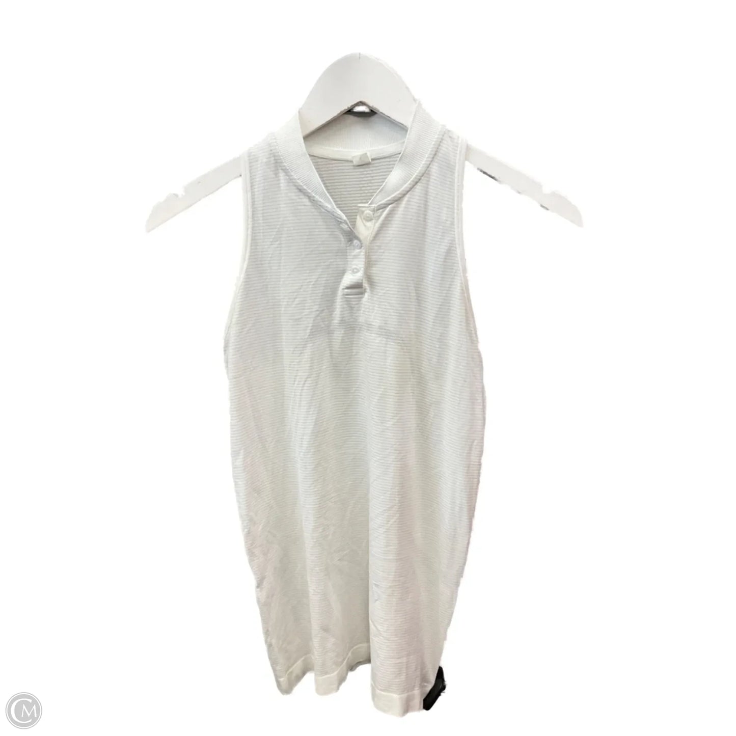 Athletic Tank Top By Lululemon In White, Size: 4