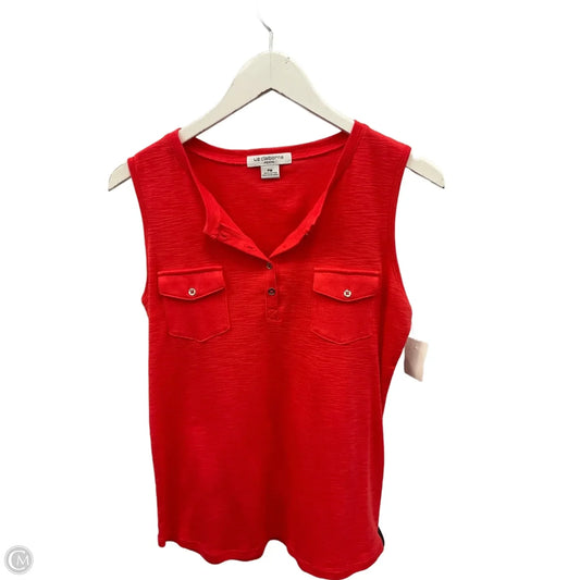 Top Sleeveless By Liz Claiborne In Coral, Size: Mp