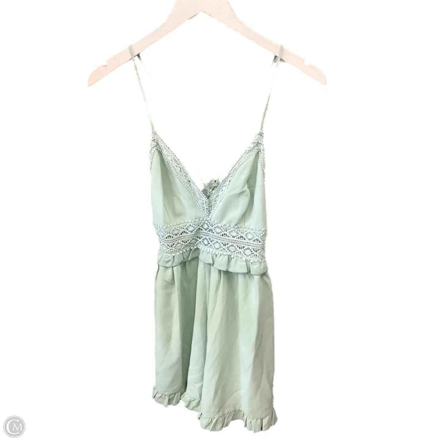 Romper By Shein In Aqua, Size: L