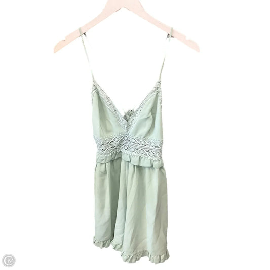 Romper By Shein In Aqua, Size: L