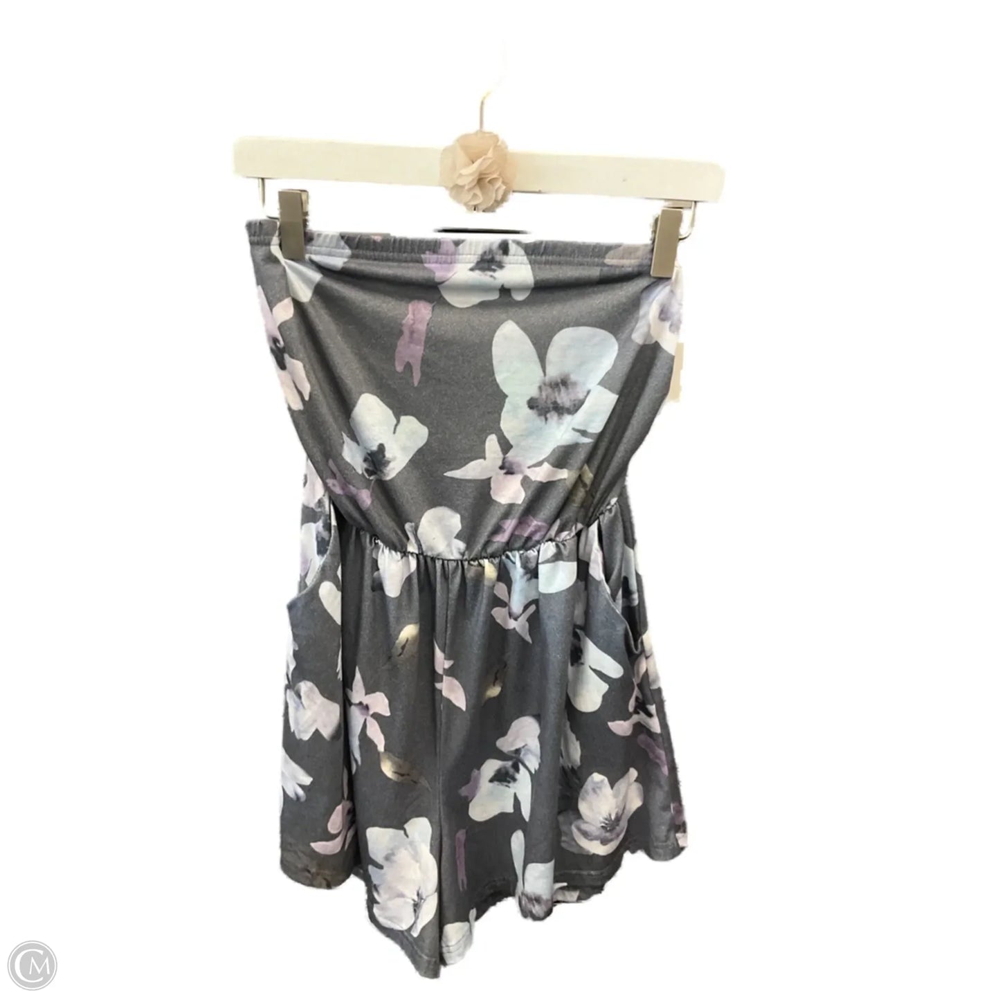 Romper By Clothes Mentor In Grey, Size: M