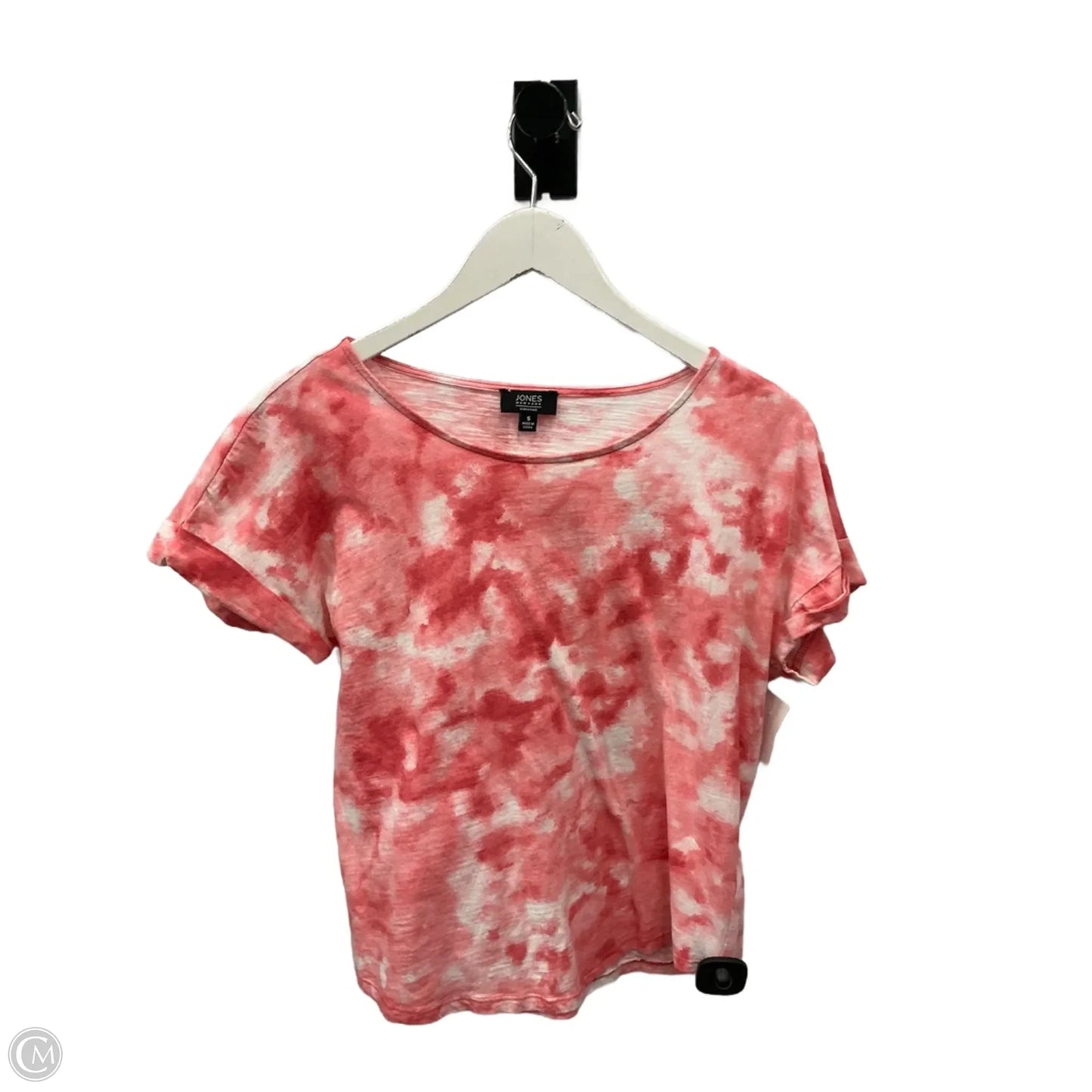 Top Short Sleeve By Jones New York In Tie Dye Print, Size: S