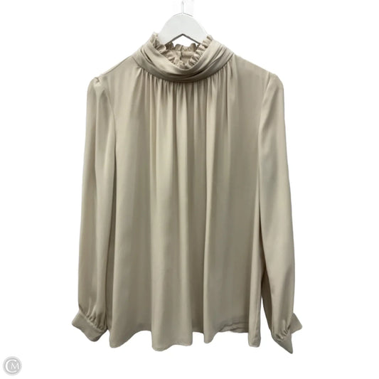 Blouse Long Sleeve By Joseph Ribkoff In Beige, Size: M