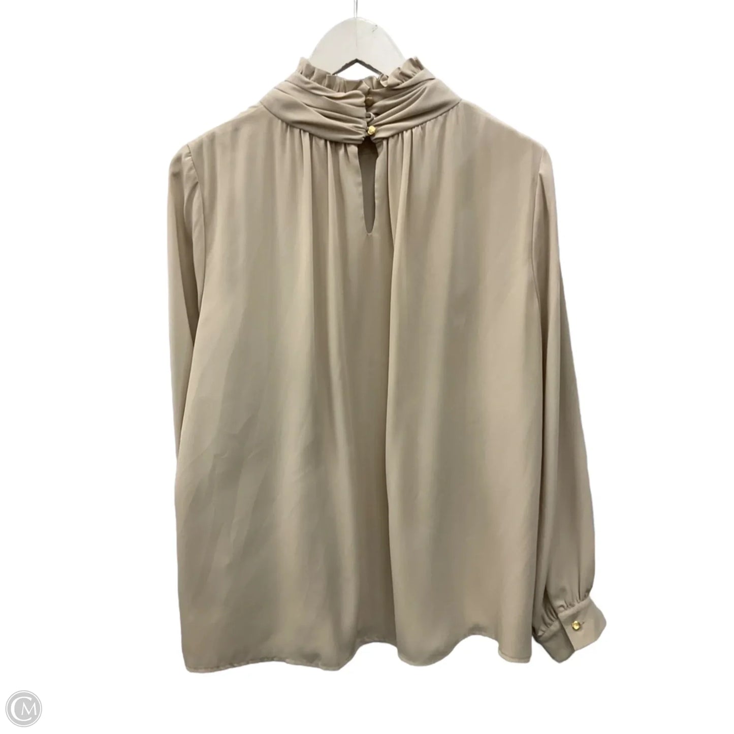 Blouse Long Sleeve By Joseph Ribkoff In Beige, Size: M