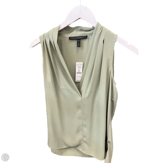Blouse Sleeveless By White House Black Market In Green, Size: Xxs