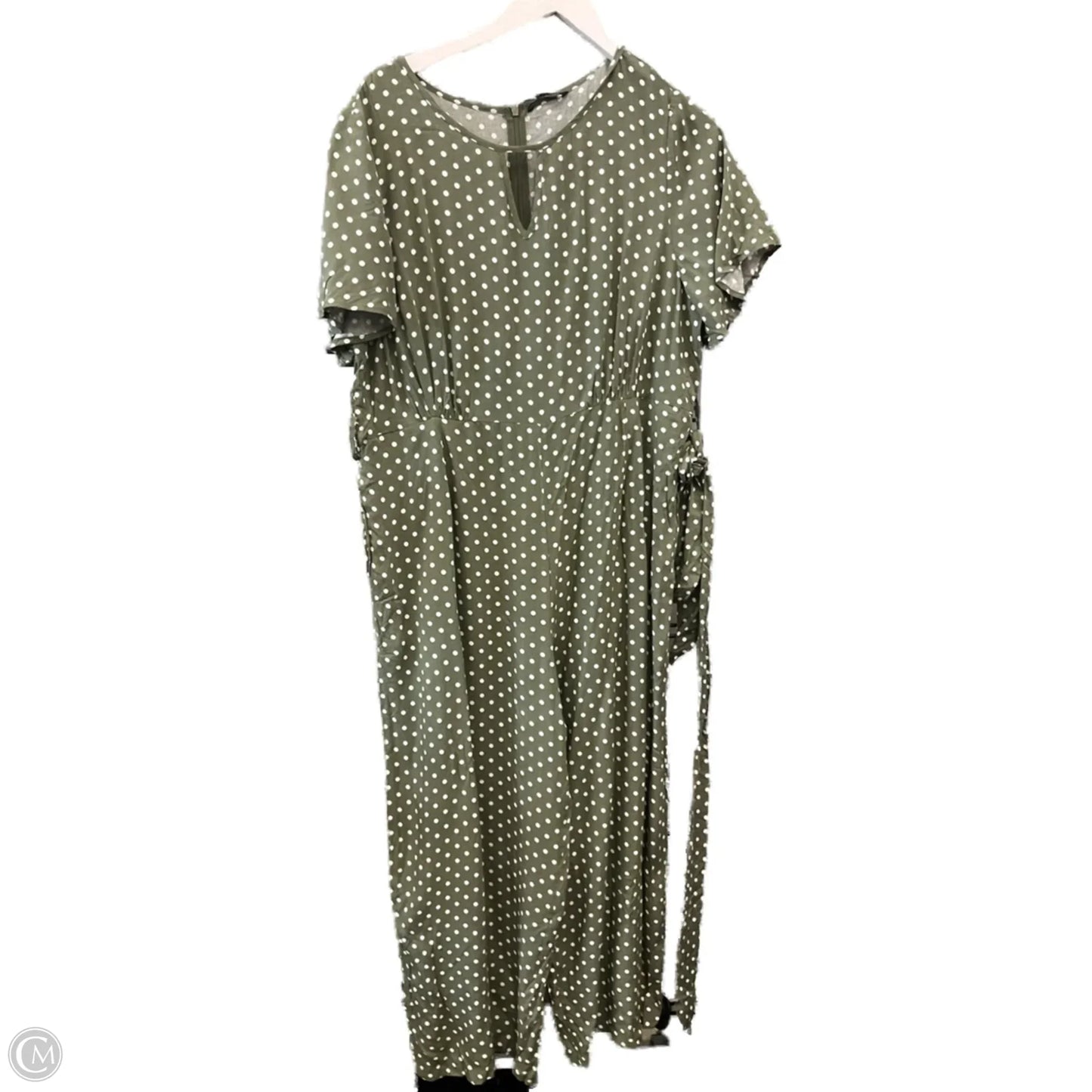 Jumpsuit By Clothes Mentor In Polkadot Pattern, Size: Xl